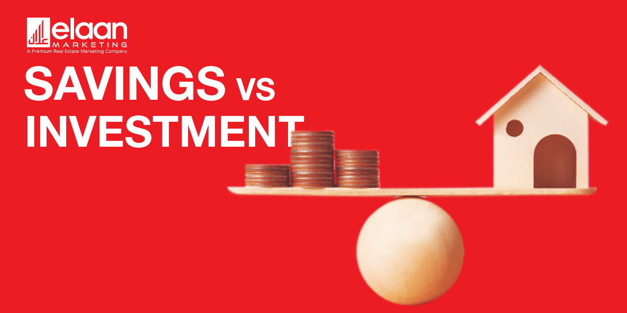 Difference between saving and investment 